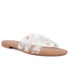 Juicy Couture Women's Zimie Slip-on Flat Sandals In Clear,ivory Pearl