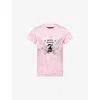 Juicy Couture Womens  X Disney Hilton Floral Cotton-jersey T-shirt In Pink