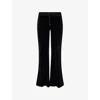 Juicy Couture Womens  Layla Flared Stretch-woven Jogging Bottoms In Black