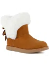 JUICY COUTURE WOMENS FAUX SUEDE COZY WINTER & SNOW BOOTS