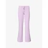 Juicy Couture Womens Pastel Lilac Apollo Rhinestone-branding Stretch-woven Jogging Bottoms Xxs