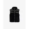 Juicy Couture Womens Black Lightening Crystal-logo Velour Gilet In Black