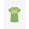 Juicy Couture Womens  X Disney Hilton Tink Believes In Juicy Cotton-jersey T-shirt In Green