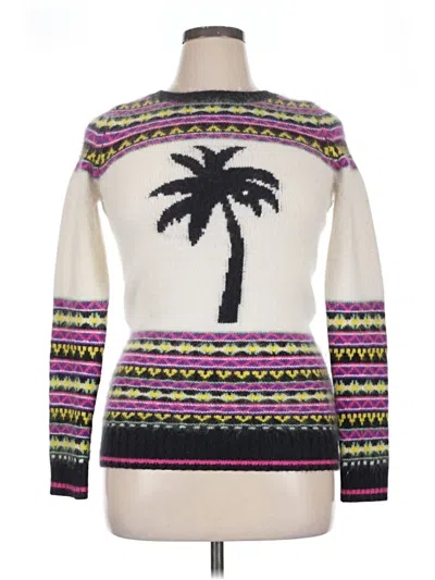 Pre-owned Juicy Couture Wool Pullover Sweater In White