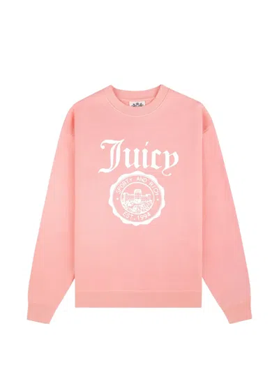 Juicy Couture X S&r Logo-print Sweatshirt In Pink