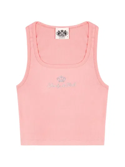 Juicy Couture X S&r Ribbed-knit Top In Animal Print