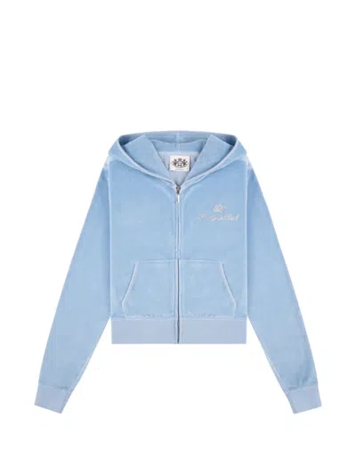Juicy Couture X S&r Zip-up Hoodie In Blue