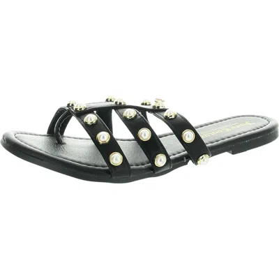 Juicy Couture Zallymae Womens Studded Flip-flops