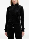 Juicy Couture Zip-fastening Front-pockets Sweater In Black