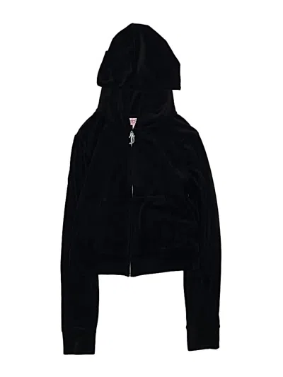 Pre-owned Juicy Couture Kids' Zip Up Hoodie In Black