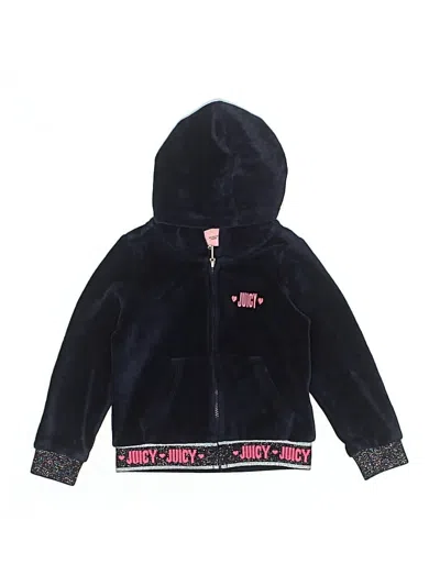 Pre-owned Juicy Couture Kids' Zip Up Hoodie In Blue