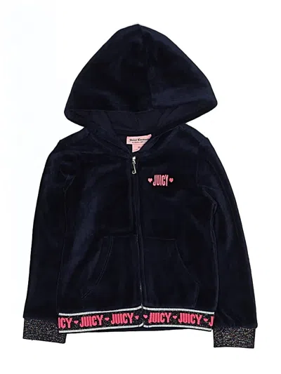 Pre-owned Juicy Couture Kids' Zip Up Hoodie In Blue