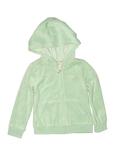 Pre-owned Juicy Couture Kids' Zip Up Hoodie In Green