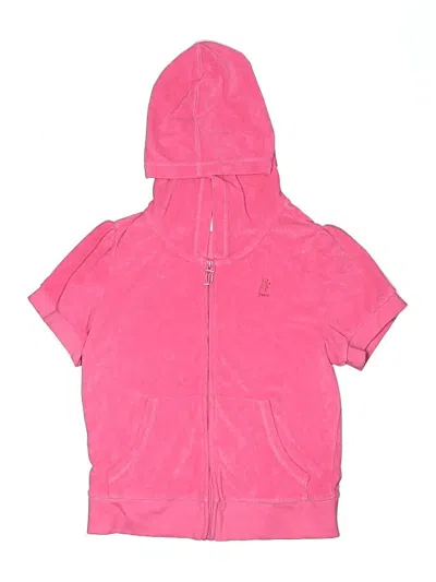 Pre-owned Juicy Couture Kids' Zip Up Hoodie In Pink