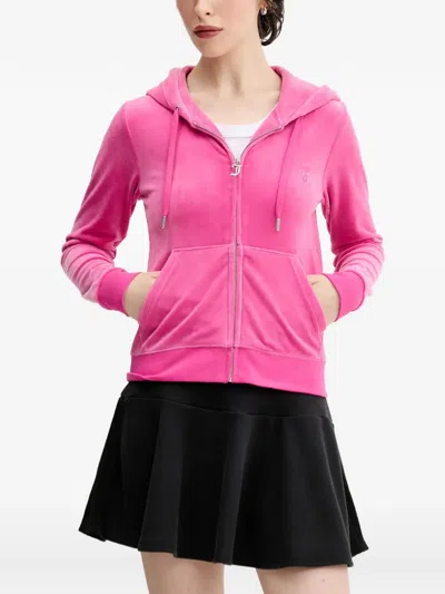 Juicy Couture Zip-up Hoodie In Pink