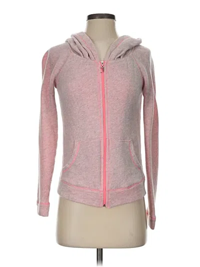 Pre-owned Juicy Couture Zip Up Hoodie In Pink