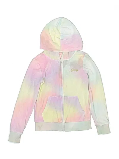 Pre-owned Juicy Couture Kids' Zip Up Hoodie In Pink