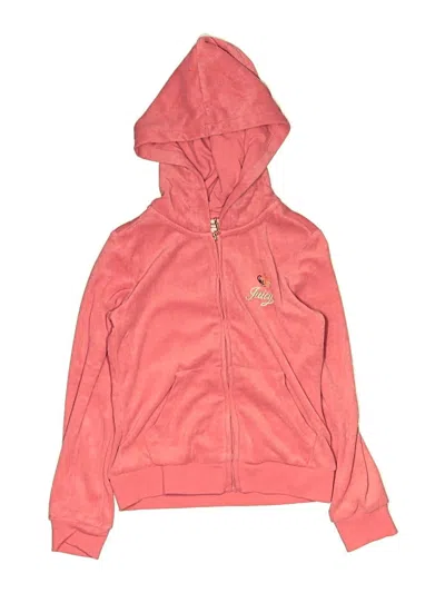 Pre-owned Juicy Couture Kids' Zip Up Hoodie In Pink