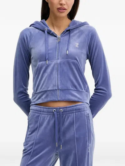 Juicy Couture Zip-up Hoodie In Purple