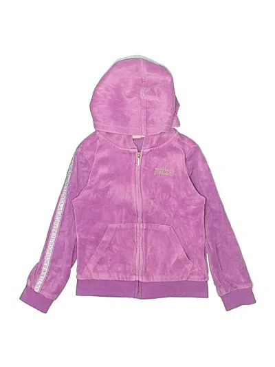 Pre-owned Juicy Couture Kids' Zip Up Hoodie In Purple