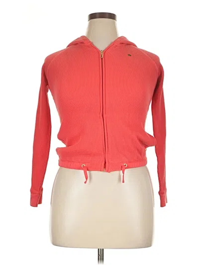 Pre-owned Juicy Couture Zip Up Hoodie In Red