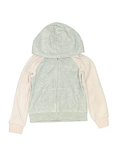 Pre-owned Juicy Couture Kids' Zip Up Hoodie In Silver