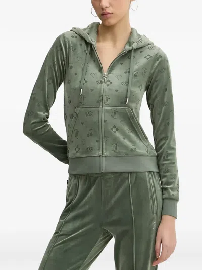 Juicy Couture Zip-fastening Hoodie In Green