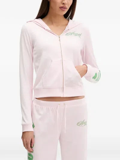 Juicy Couture Zipped Hoodie In Pink