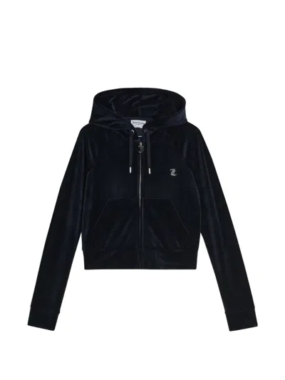 Juicy Couture Zip-up Hoodie In Black