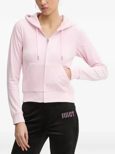 Juicy Couture Zip-up Hoodie In Pink