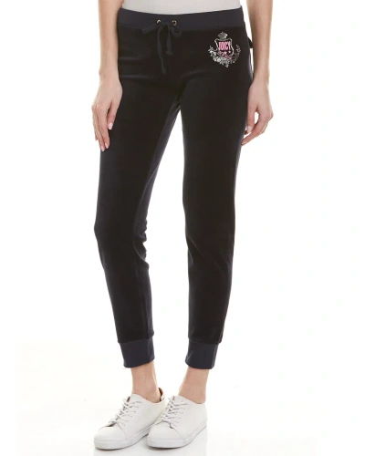 Juicy Couture Zuma Velour Track Pant In Blue