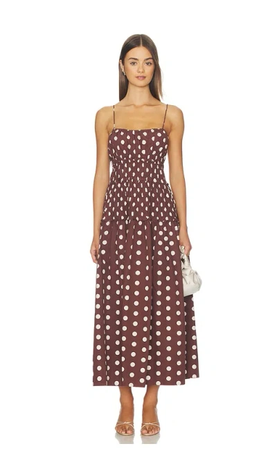 Juillet Amelia Dress In Brown