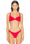 Juillet Cate Bikini Top In Red