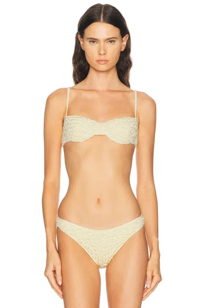 Juillet Ingrid Bikini Top In Brown