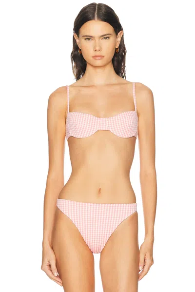 Juillet Ingrid Bikini Top In Pink