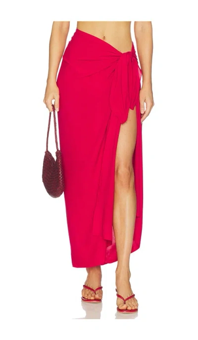 Juillet Paiges Pareo Skirt In Red