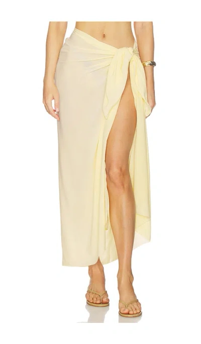 Juillet Paiges Pareo Skirt In Yellow