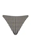 Juillet Swimwear Eddie Exclusive High-rise Bikini Bottoms In Plaid