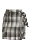 Juillet Swimwear Exclusive Gingham Wrap Skirt In Plaid
