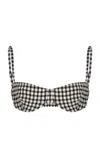Juillet Swimwear Exclusive Ingrid Balconette Bikini Top In Plaid