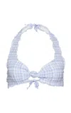 Juillet Swimwear Exclusive Tutti Plaid-seersucker Bikini Top
