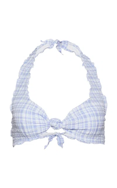 Juillet Swimwear Exclusive Tutti Plaid-seersucker Bikini Top