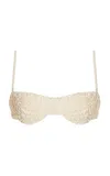 Juillet Swimwear Ingrid Balconette Bikini Top In Ivory