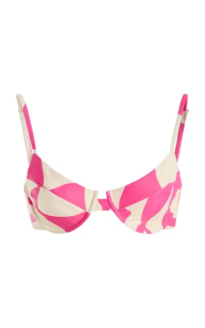 Juillet Swimwear Lulu Bikini Top In Pink
