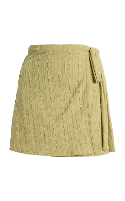 Juillet Swimwear Wrap Skirt In Green