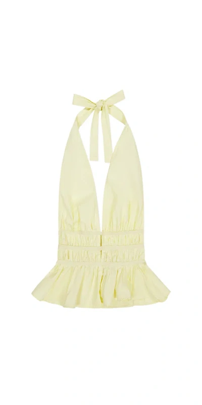 Juillet The Violet Top Butter Yellow In Multi