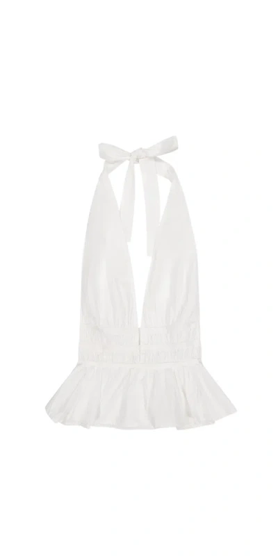 Juillet The Violet Top White