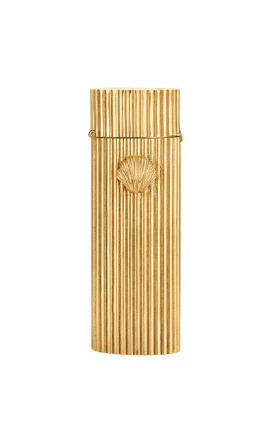 Juju Vera Brass Shell Lighter Case In Gold