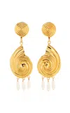 Juju Vera Exclusive Riviera Eliza 14k Gold Vermeil Pearl Earrings In Ivory