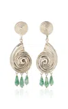 Juju Vera Exclusive Riviera Eliza Sterling Silver Turquoise Earrings In Blue